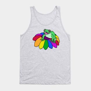 Rainbow Flower Froggy Tank Top